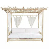 Bali Teak Cabana Daybed for Outdoor Living - Medium Outdoor Cabanas & Loungers LOOMLAN By Artesia