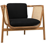 Balin Chair with Caning Accent Chairs LOOMLAN By Noir