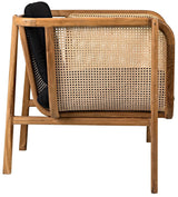 Balin Chair with Caning Accent Chairs LOOMLAN By Noir