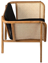 Balin Chair with Caning Accent Chairs LOOMLAN By Noir