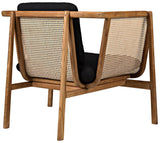 Balin Chair with Caning Accent Chairs LOOMLAN By Noir