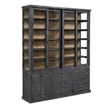 Balmoral Display Cabinet Black China Cabinet With Drawers Buffets & Curios LOOMLAN By Furniture Classics