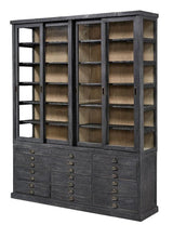 Balmoral Display Cabinet Black China Cabinet With Drawers Buffets & Curios LOOMLAN By Furniture Classics