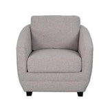 Baltimo Club Chair - Boucle Grey Club Chairs LOOMLAN By LH Imports