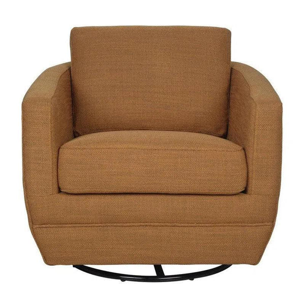 Baltimo Swivel Glider Club Chair Gold Club Chairs LOOMLAN By LH Imports