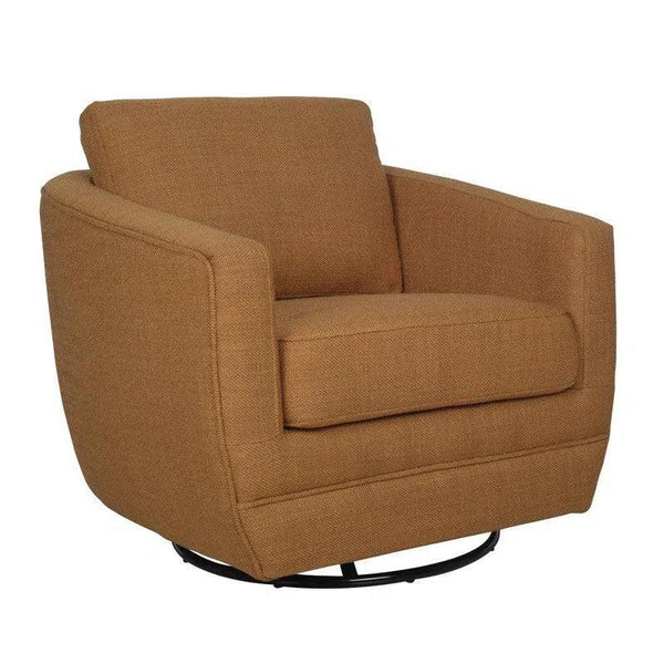 Baltimo Swivel Glider Club Chair Gold Club Chairs LOOMLAN By LH Imports