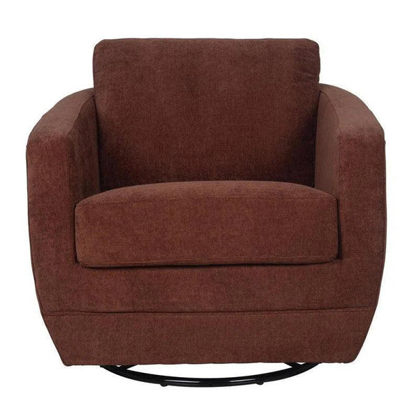 Baltimo Swivel Glider - Deep Rust Club Chairs LOOMLAN By LH Imports