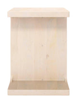 Bama Natural Wood Square Side Table Side Tables LOOMLAN By Zuo Modern