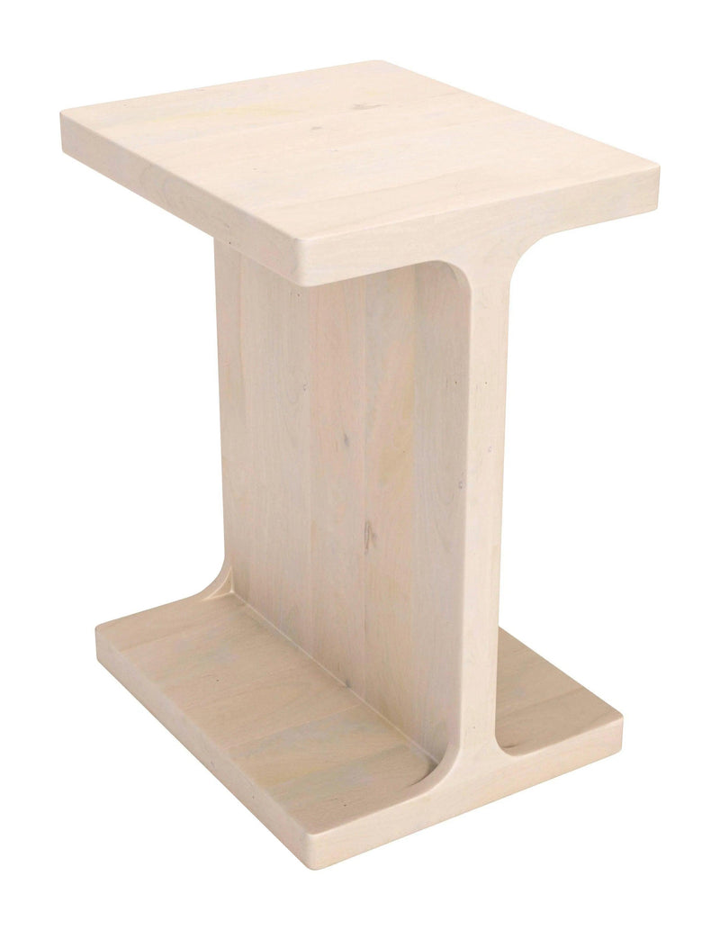 Bama Natural Wood Square Side Table Side Tables LOOMLAN By Zuo Modern