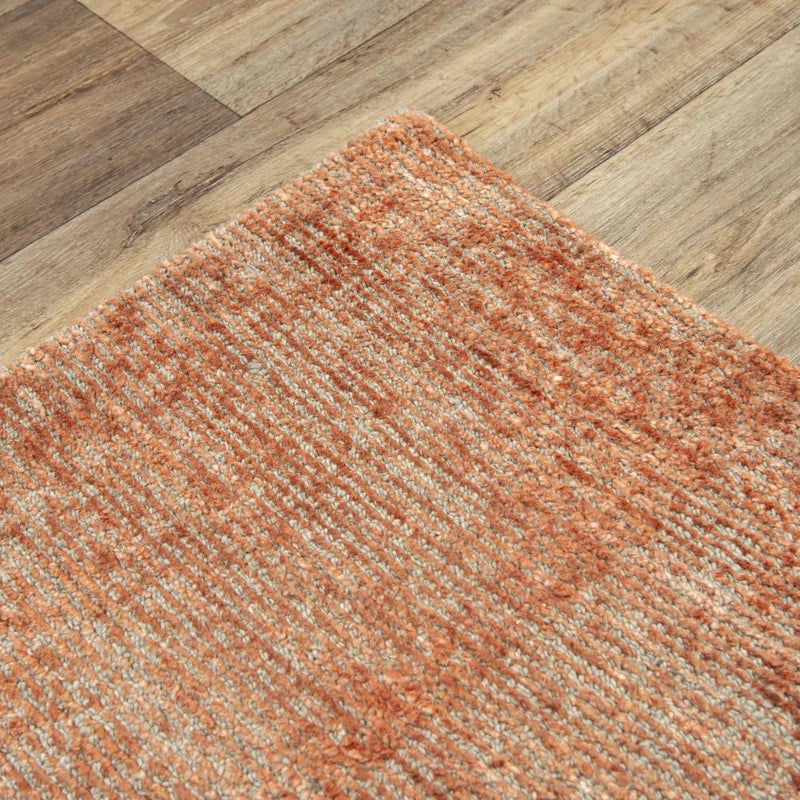 Bana Solid Rust Area Rugs For Living Room Area Rugs LOOMLAN By LOOMLAN