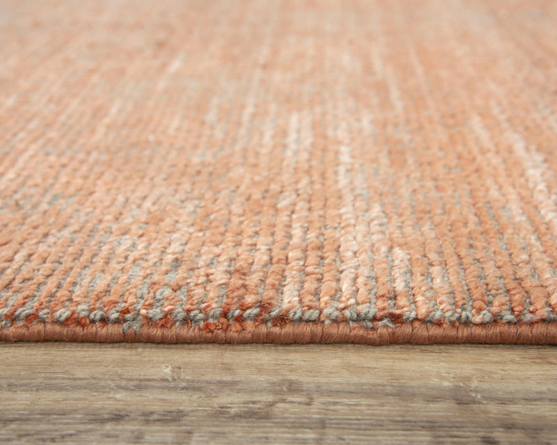 Bana Solid Rust Area Rugs For Living Room Area Rugs LOOMLAN By LOOMLAN