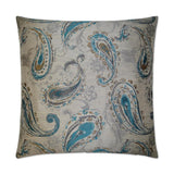 Bancroft Turquoise Blue Throw Pillow With Insert Throw Pillows LOOMLAN By D.V. Kap