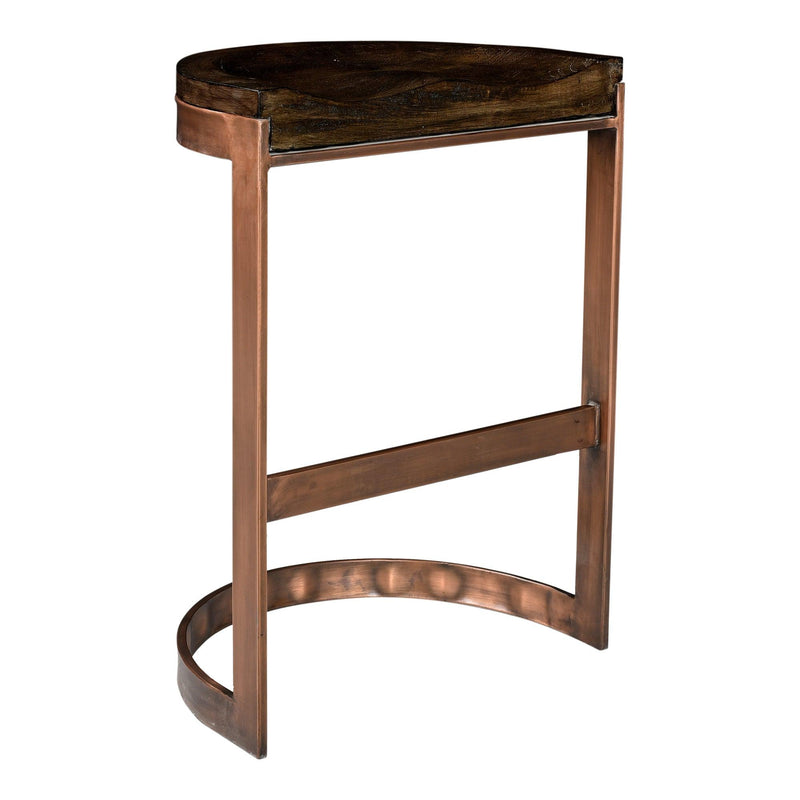 Bancroft Wood and Iron Grey Counter Stool Counter Stools LOOMLAN By Moe's Home