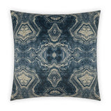 Banding Indigo Blue Throw Pillow With Insert Throw Pillows LOOMLAN By D.V. Kap