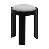 Banjul Wood Misty Gray Ottoman Ottomans LOOMLAN By Zuo Modern