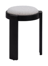 Banjul Wood Misty Gray Ottoman Ottomans LOOMLAN By Zuo Modern