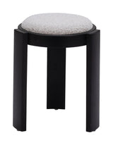 Banjul Wood Misty Gray Ottoman Ottomans LOOMLAN By Zuo Modern