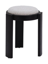 Banjul Wood Misty Gray Ottoman Ottomans LOOMLAN By Zuo Modern