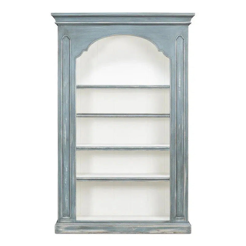 Banner Bungalow Display Bookcase Blue Bookcases LOOMLAN By Sarreid