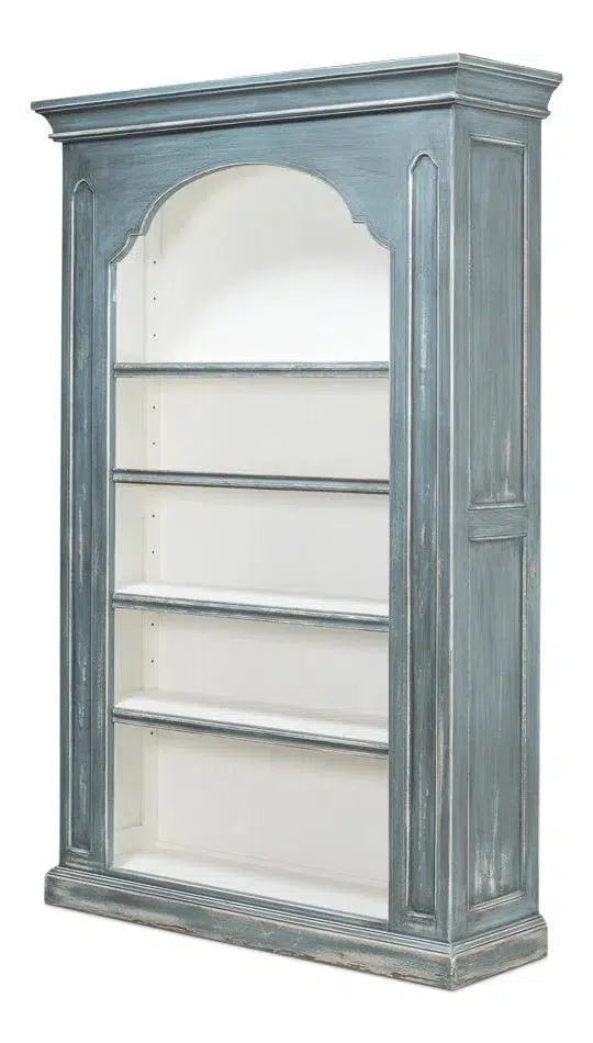 Banner Bungalow Display Bookcase Blue Bookcases LOOMLAN By Sarreid