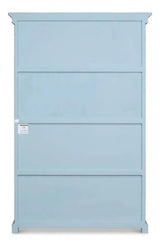 Banner Bungalow Display Bookcase Blue Bookcases LOOMLAN By Sarreid