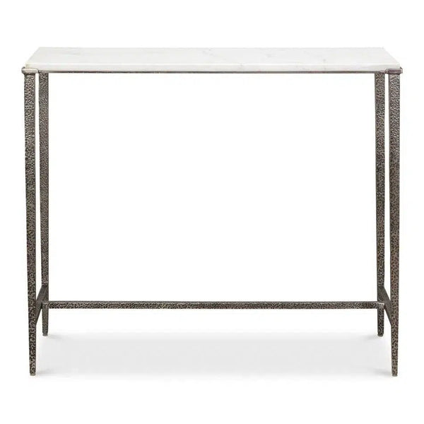 Banswara Console Table White Marble Console Tables LOOMLAN By Sarreid