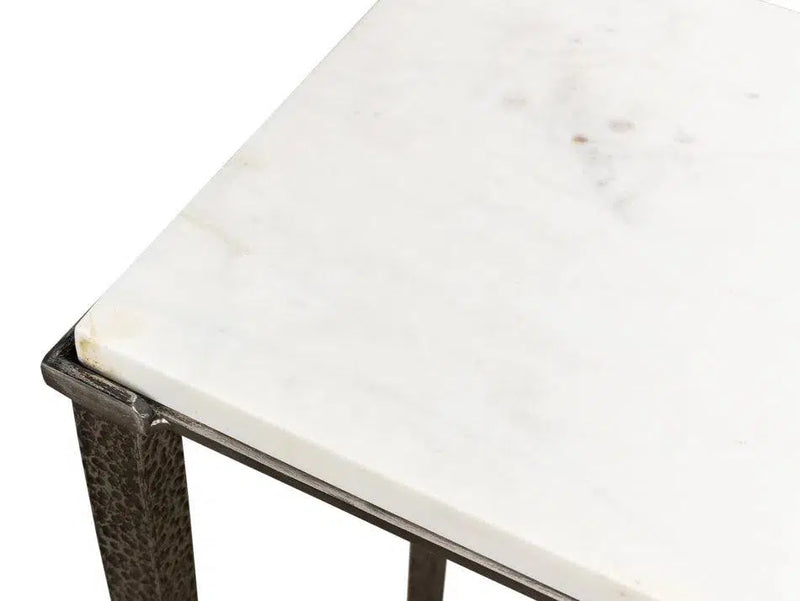 Banswara Console Table White Marble Console Tables LOOMLAN By Sarreid