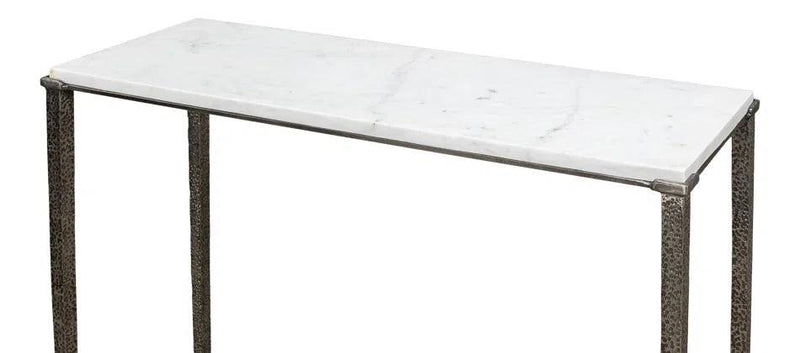 Banswara Console Table White Marble Console Tables LOOMLAN By Sarreid