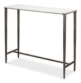 Banswara Console Table White Marble Console Tables LOOMLAN By Sarreid