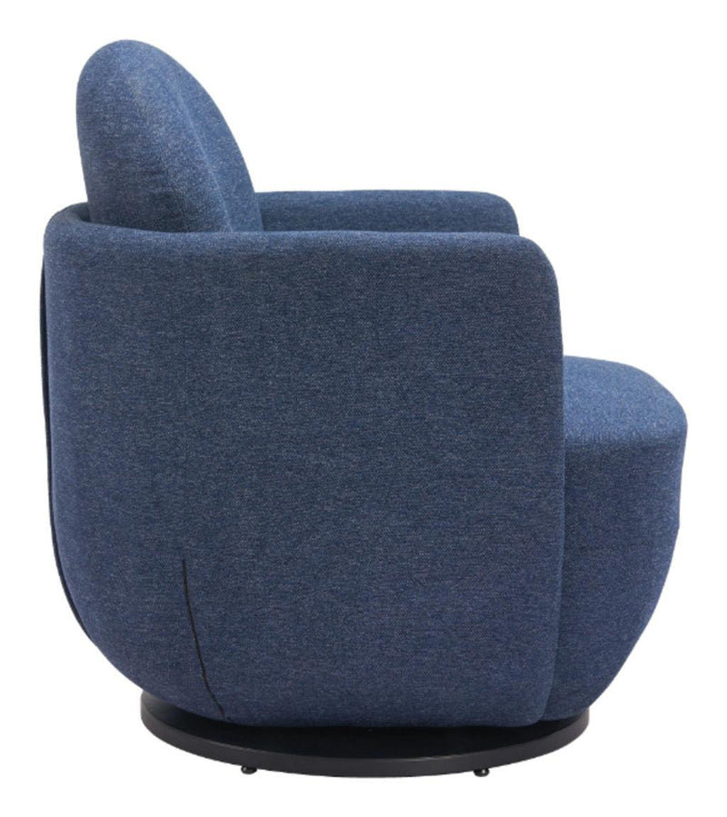 Bant Blue Swivel Arm Chair