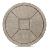 Barbera Vineyards Round Coffee Table Two Tone Wood Coffee Tables LOOMLAN By Sarreid