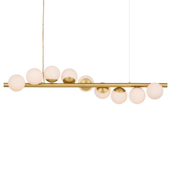 Barcarolle Linear Chandelier Chandeliers LOOMLAN By Currey & Co