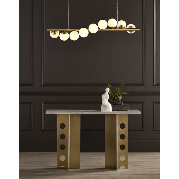 Barcarolle Linear Chandelier Chandeliers LOOMLAN By Currey & Co