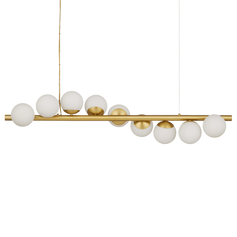 Barcarolle Linear Chandelier Chandeliers LOOMLAN By Currey & Co