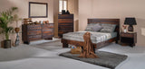 Bardell Brown Wooden Bed Frame Beds LOOMLAN By LOOMLAN