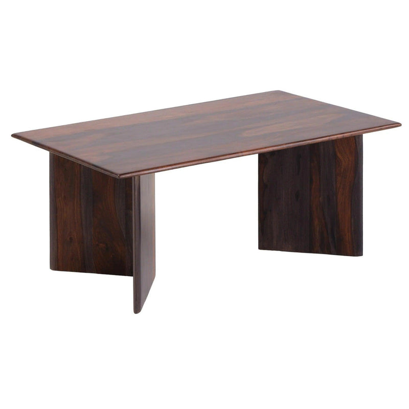 Bardell Coffee Brown Wood Rectangular Coffee Table Coffee Tables LOOMLAN By LOOMLAN