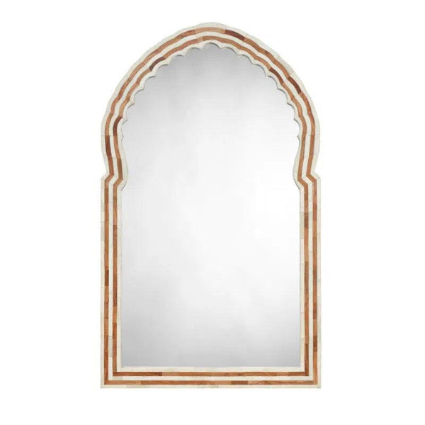 Bardot Large Bone & Wood Mirror Wall Mirrors LOOMLAN By Jamie Young