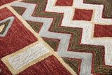 Bari Tribal Red Large Area Rugs For Living Room Area Rugs LOOMLAN By LOOMLAN