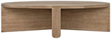 Bast Wood Oval Coffee Table Coffee Tables LOOMLAN By Noir