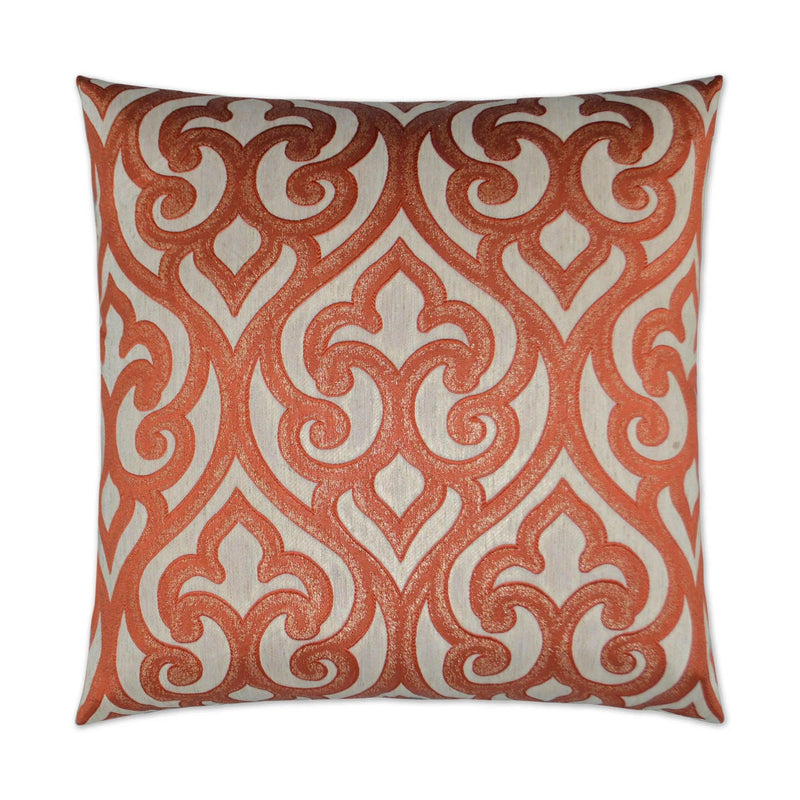 Bastia Red Throw Pillow With Insert Throw Pillows LOOMLAN By D.V. Kap