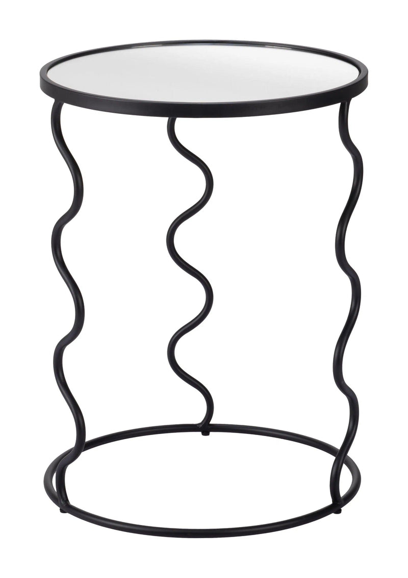 Bastia Side Table Black Side Tables LOOMLAN By Zuo Modern