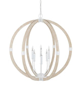 Bastian Sandstone Orb Chandelier Chandeliers LOOMLAN By Currey & Co