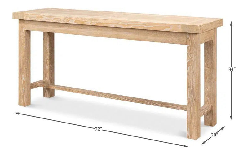 Bauhaus Console Table Reclaimed Wood Console Tables LOOMLAN By Sarreid