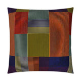 Bauhaus Multi Color Throw Pillow With Insert Throw Pillows LOOMLAN By D.V. Kap