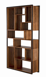 Bauhaus Wood and Steel Bookcase Bookcases LOOMLAN By Noir