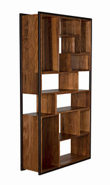 Bauhaus Wood and Steel Bookcase Bookcases LOOMLAN By Noir