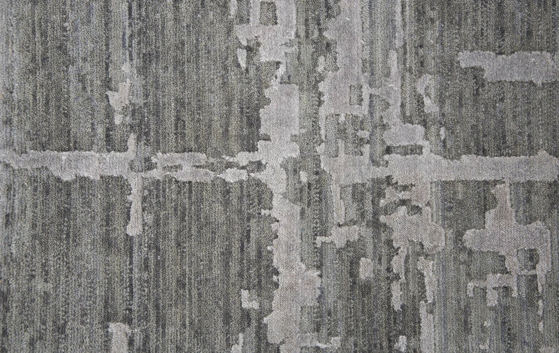 Baum Abstract Gray Large Area Rugs For Living Room Area Rugs LOOMLAN By LOOMLAN