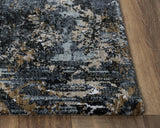 Bawa Distressed Charcoal Large Area Rugs For Living Room Area Rugs LOOMLAN By LOOMLAN