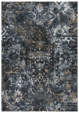 Bawa Distressed Charcoal Large Area Rugs For Living Room Area Rugs LOOMLAN By LOOMLAN