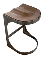 Baxter Wood and Steel Counter Stool Counter Stools LOOMLAN By Noir